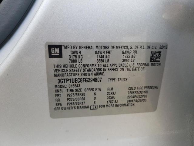 Photo 10 from auction – 2015 GMC SIERRA C15 with VIN 3GTP1UEC8FG294807