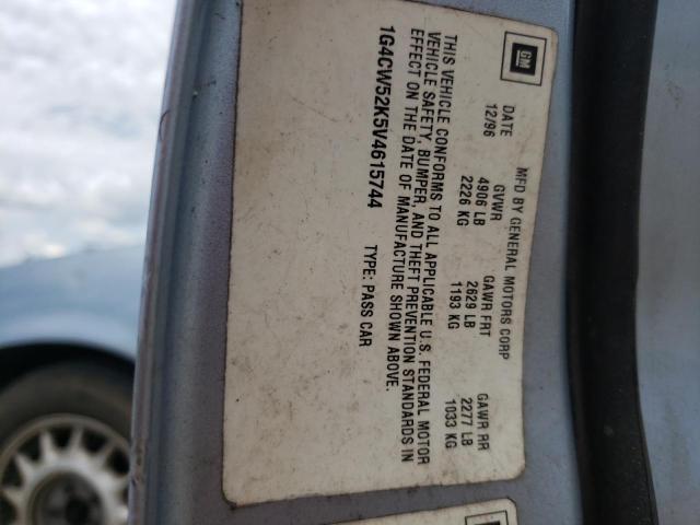 Photo 10 from auction – 1997 BUICK PARK AVENU with VIN 1G4CW52K0V4629910