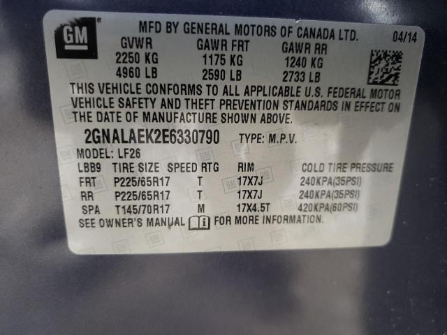 Photo 10 from auction – 2014 CHEVROLET EQUINOX LS with VIN 2GNALAEK2E6330790