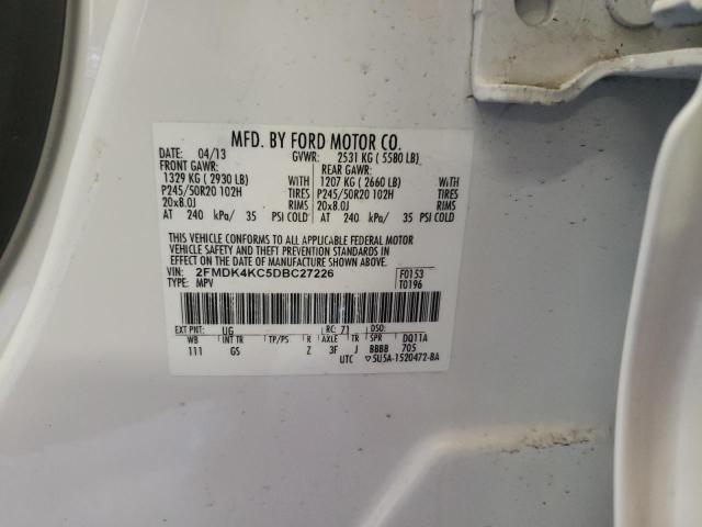 Photo 10 from auction – 2013 FORD EDGE LIMIT with VIN 2FMDK4KC5DBC27226
