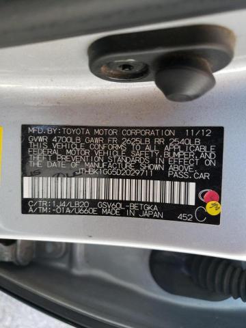Photo 10 from auction – 2013 LEXUS ES 350 with VIN JTHBK1GG5D2029711