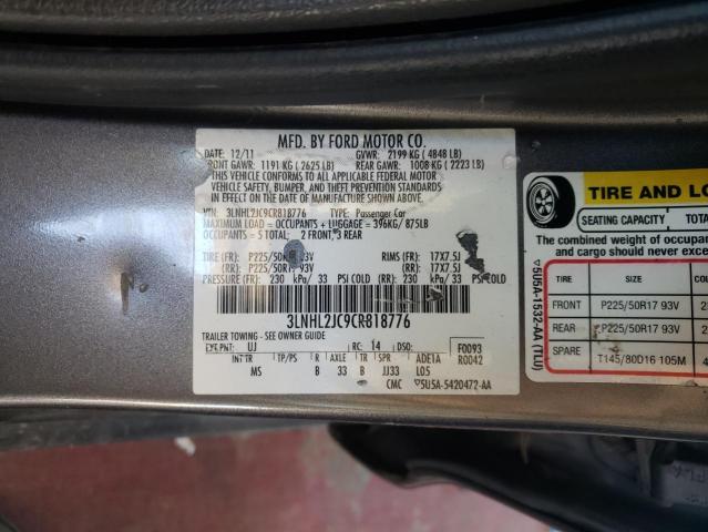 Photo 10 from auction – 2012 LINCOLN MKZ with VIN 3LNHL2JC9CR818776
