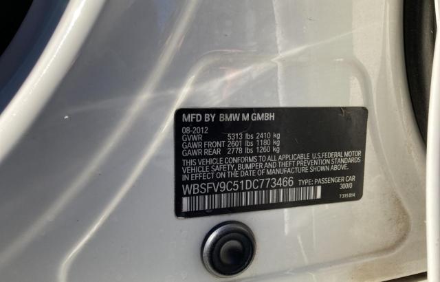 Photo 10 from auction – 2013 BMW M5 with VIN WBSFV9C51DC773466