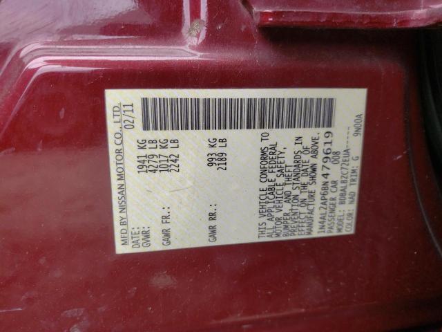 Photo 10 from auction – 2011 NISSAN ALTIMA BAS with VIN 1N4AL2AP6BN479619
