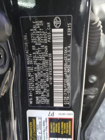 Photo 10 from auction – 2014 TOYOTA CAMRY L with VIN 4T1BF1FK3EU830439