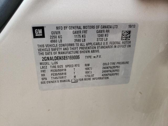 Photo 10 from auction – 2014 CHEVROLET EQUINOX LT with VIN 2GNALDEK6E6169006