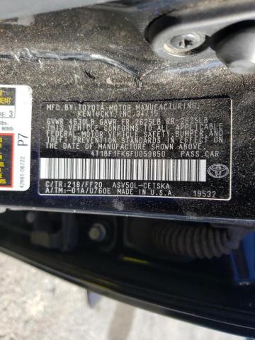 Photo 10 from auction – 2015 TOYOTA CAMRY LE with VIN 4T1BF1FK6FU059850