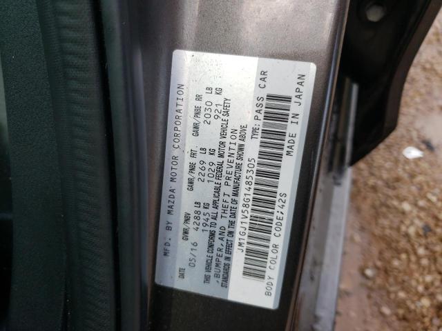 Photo 10 from auction – 2016 MAZDA 6 TOURING with VIN JM1GJ1V58G1485305