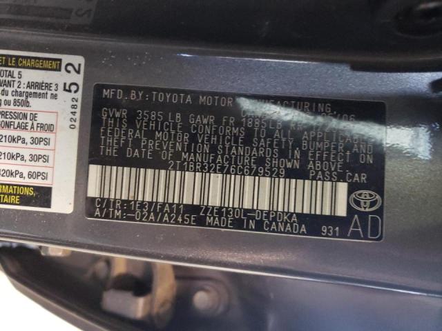 Photo 10 from auction – 2006 TOYOTA COROLLA CE with VIN 2T1BR32E76C679529
