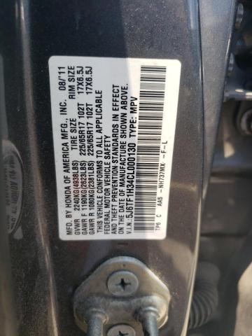 Photo 10 from auction – 2012 HONDA CROSSTOUR with VIN 5J6TF1H34CL000130
