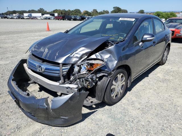 Photo 2 from auction – 2012 HONDA CIVIC HYBR with VIN JHMFB4F33CS003284