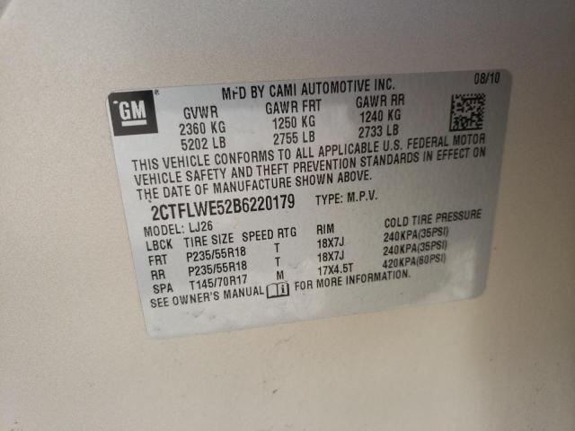 Photo 10 from auction – 2011 GMC TERRAIN SL with VIN 2CTFLWE52B6220179