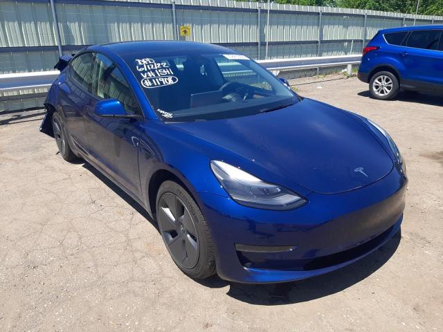TESLA MODEL 3 2022 with VIN 5YJ3E1EB0NF191541 - Photo from auction