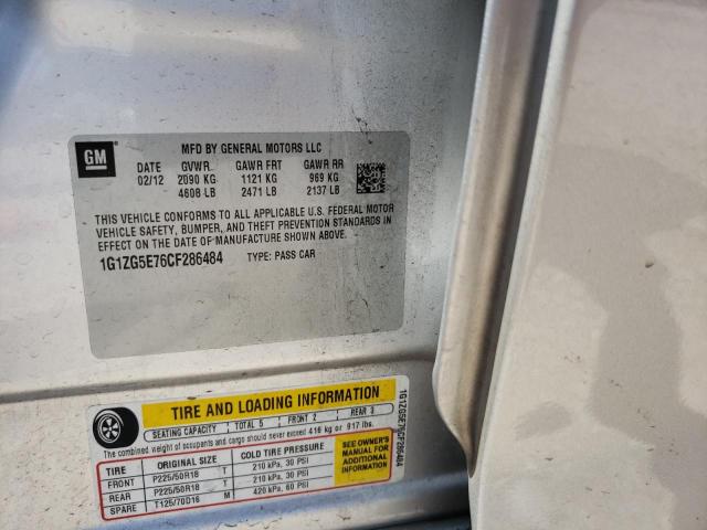 Photo 10 from auction – 2012 CHEVROLET MALIBU LTZ with VIN 1G1ZG5E76CF286484