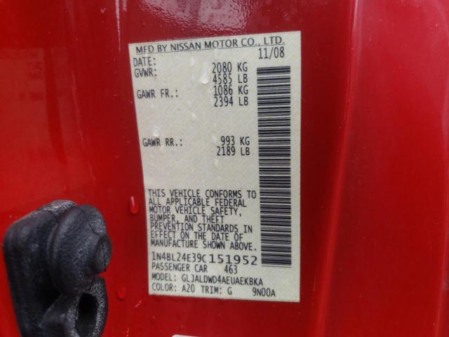 Photo 10 from auction – 2009 NISSAN ALTIMA 3.5 with VIN 1N4BL24E39C151952
