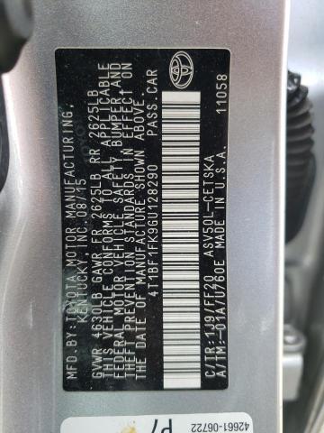 Photo 10 from auction – 2016 TOYOTA CAMRY LE with VIN 4T1BF1FK9GU128290