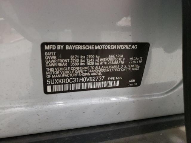 Photo 10 from auction – 2017 BMW X5 XDRIVE3 with VIN 5UXKR0C31H0V82737