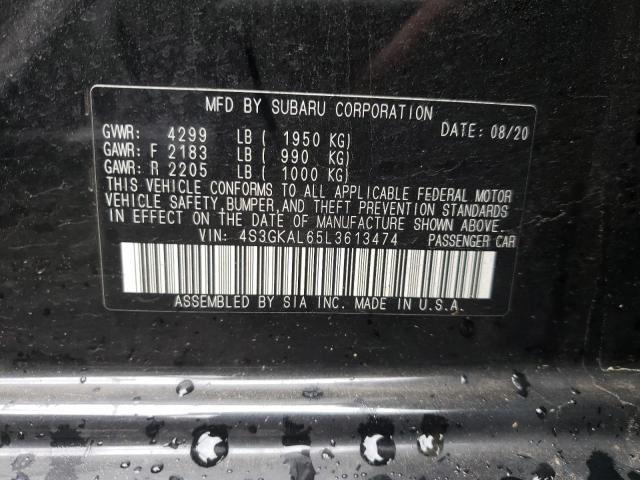 Photo 10 from auction – 2020 SUBARU IMPREZA SP with VIN 4S3GKAL65L3613474
