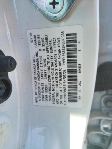 Photo 10 from auction – 2014 HONDA CIVIC SI with VIN 2HGFB6E51EH704708