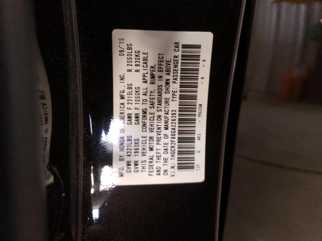 Photo 10 from auction – 2016 HONDA ACCORD EXL with VIN 1HGCR2F86GA026393