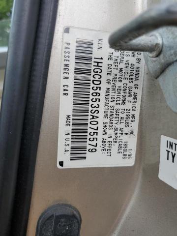 Photo 10 from auction – 1995 HONDA ACCORD EX with VIN 1HGCD5653SA075579