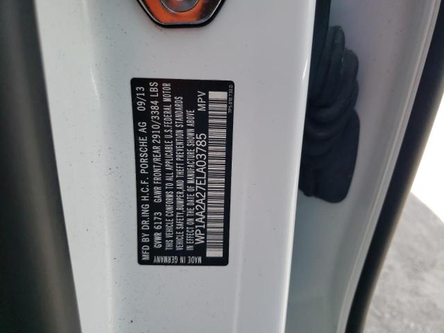 Photo 10 from auction – 2014 PORSCHE CAYENNE with VIN WP1AA2A27ELA03785