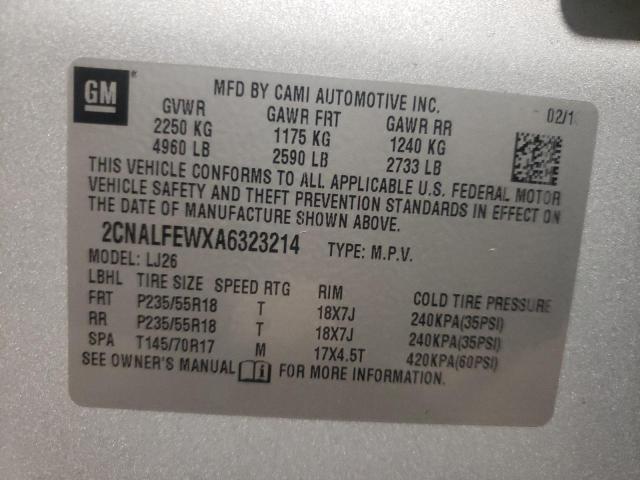Photo 10 from auction – 2010 CHEVROLET EQUINOX LT with VIN 2CNALFEWXA6323214
