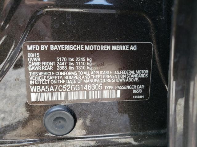 Photo 10 from auction – 2016 BMW 528 XI with VIN WBA5A7C52GG146305