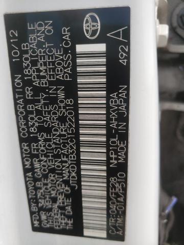 Photo 10 from auction – 2012 TOYOTA PRIUS C with VIN JTDKDTB32C1522018
