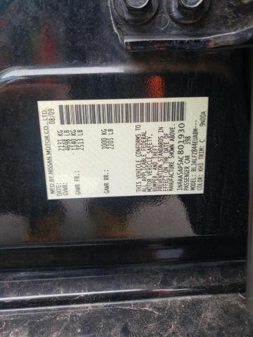 Photo 10 from auction – 2010 NISSAN MAXIMA S with VIN 1N4AA5AP5AC801930