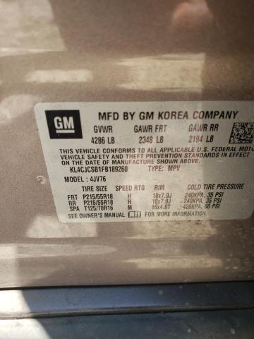 Photo 10 from auction – 2015 BUICK ENCORE with VIN KL4CJCSB1FB189260
