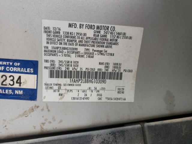 Photo 10 from auction – 2017 FORD TAURUS POL with VIN 1FAHP2L88HG103090