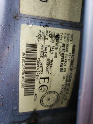 Photo 10 from auction – 2011 NISSAN VERSA S with VIN 3N1BC1CP7BL452180
