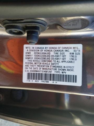 Photo 10 from auction – 2014 HONDA CR-V EXL with VIN 2HKRM4H71EH681297