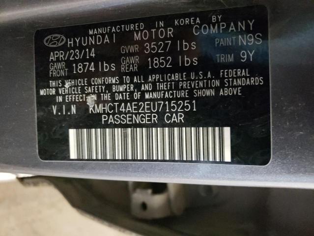 Photo 10 from auction – 2014 HYUNDAI ACCENT GLS with VIN KMHCT4AE2EU715251