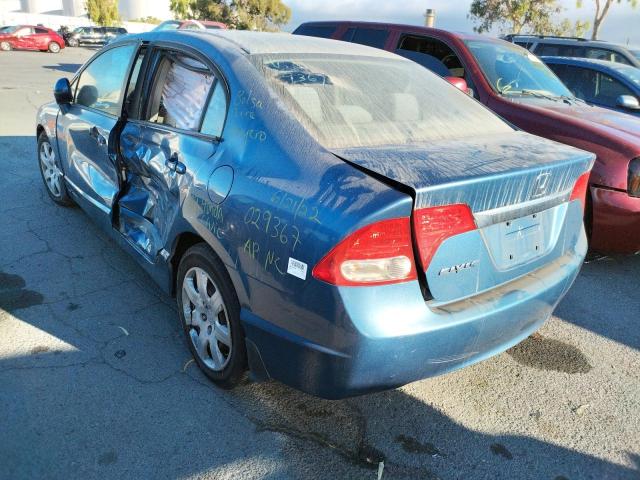 Photo 3 from auction – 2009 HONDA CIVIC LX with VIN 19XFA16559E029367