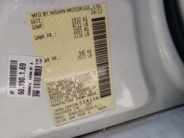 Photo 10 from auction – 2013 NISSAN ALTIMA 2.5 with VIN 1N4AL3AP5DN554156