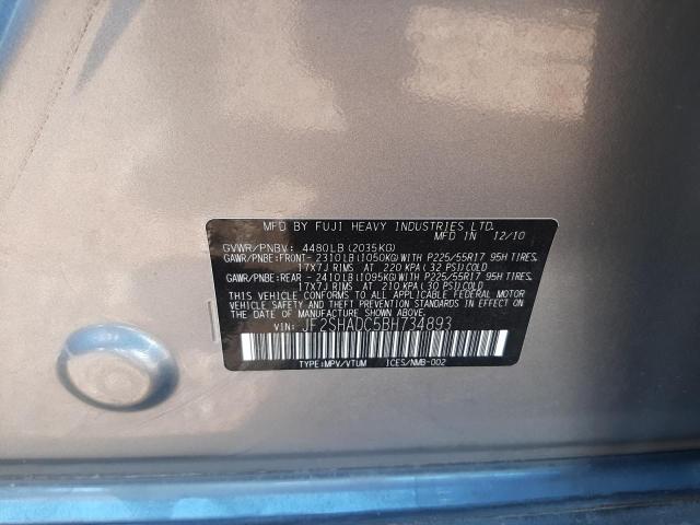 Photo 10 from auction – 2011 SUBARU FORESTER 2 with VIN JF2SHADC5BH734893