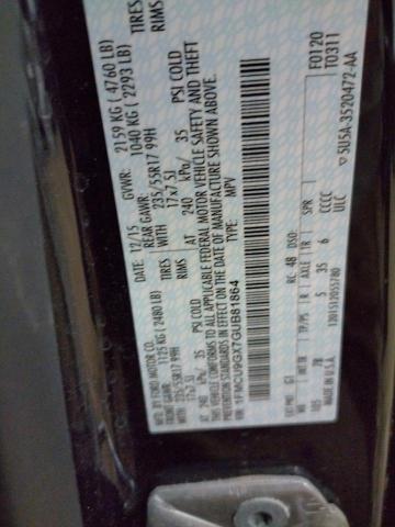Photo 10 from auction – 2016 FORD ESCAPE SE with VIN 1FMCU9GX7GUB81864