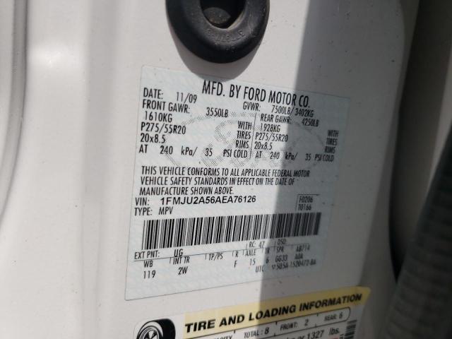 Photo 10 from auction – 2010 FORD EXPEDITION with VIN 1FMJU2A56AEA76126
