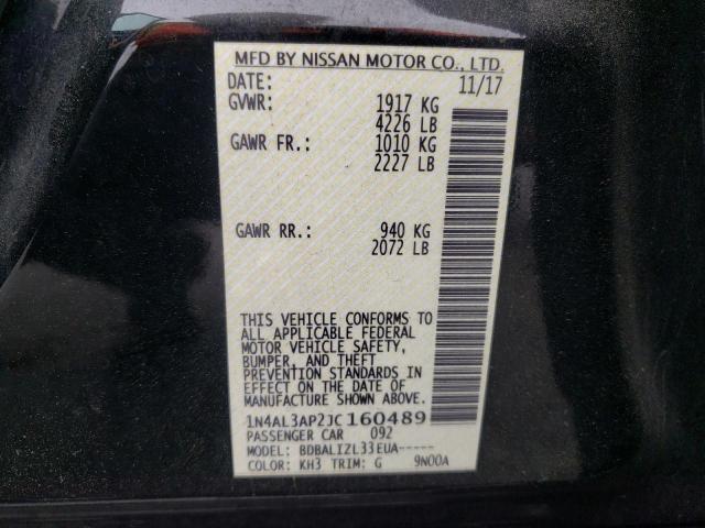 Photo 10 from auction – 2018 NISSAN ALTIMA 2.5 with VIN 1N4AL3AP2JC160489
