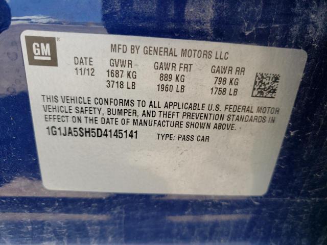 Photo 10 from auction – 2013 CHEVROLET SONIC LS with VIN 1G1JA5SH5D4145141