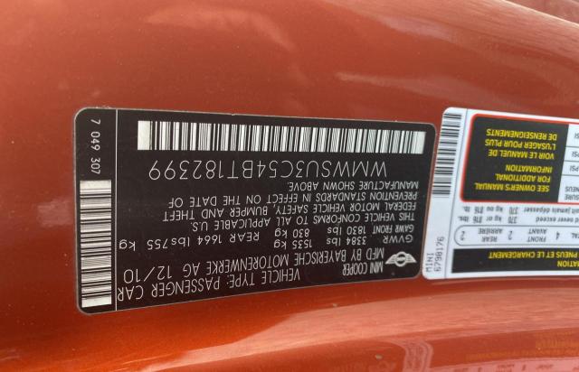 Photo 10 from auction – 2011 MINI COOPER with VIN WMWSU3C54BT182399