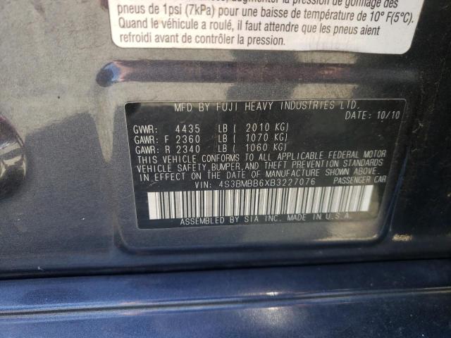 صورة رقم 10 من المزاد - 2011 SUBARU LEGACY 2.5 مع VIN 4S3BMBB6XB3227076