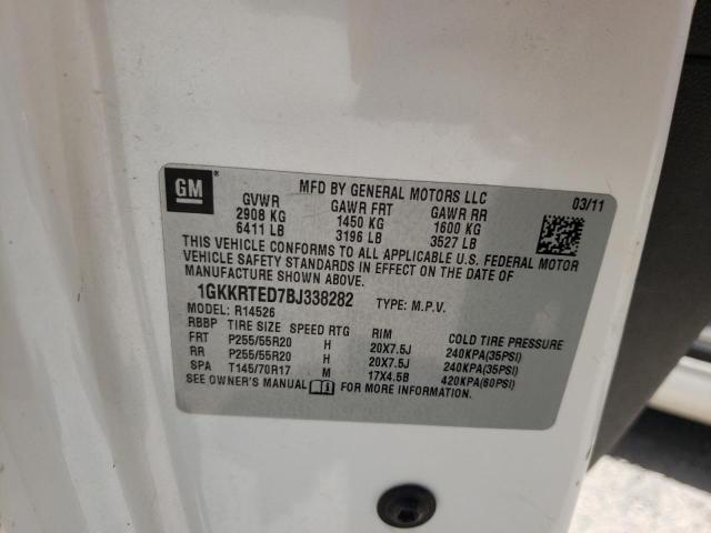 Photo 10 from auction – 2011 GMC ACADIA DEN with VIN 1GKKRTED7BJ338282