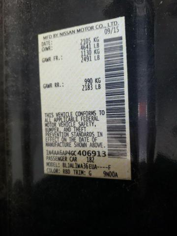 Photo 10 from auction – 2016 NISSAN MAXIMA 3.5 with VIN 1N4AA6AP4GC406913