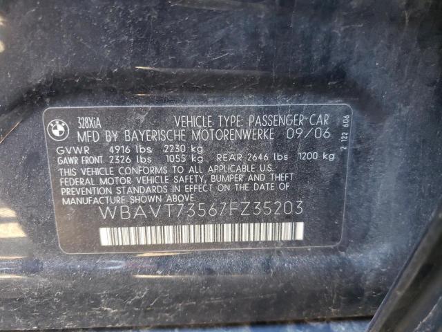 Photo 10 from auction – 2007 BMW 328 XIT with VIN WBAVT73567FZ35203