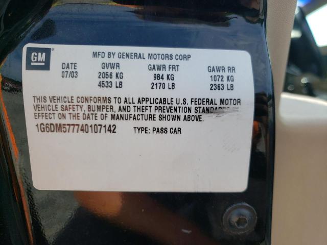 Photo 10 from auction – 2004 CADILLAC CTS with VIN 1G6DM577740107142
