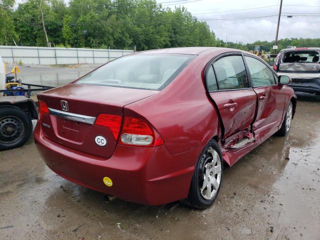 Photo 4 from auction – 2009 HONDA CIVIC LX with VIN 19XFA16589E015771