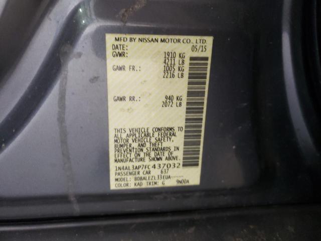 Photo 10 from auction – 2015 NISSAN ALTIMA 2.5 with VIN 1N4AL3AP7FC437032